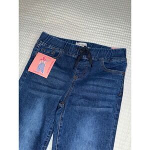 Lovely Co Skinny Jeans Girls Size 16 Blue Pull On Elastic Waist HL-6272DK